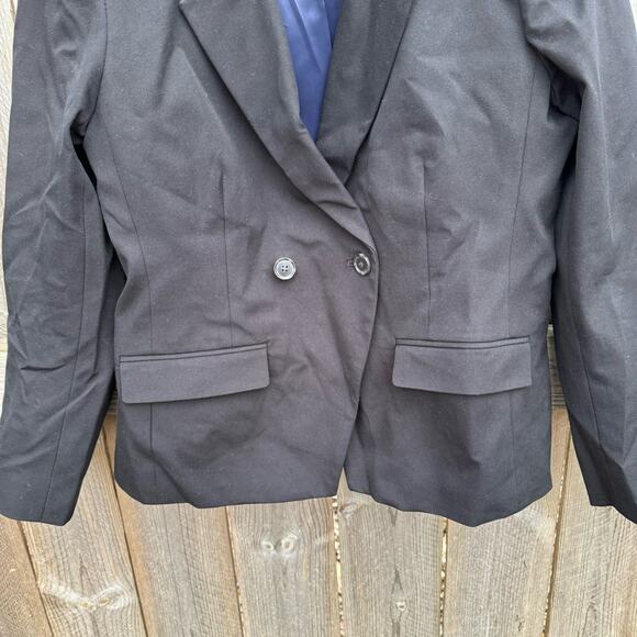 J. Crew Devon blazer in bi-stretch cotton blend Double Breasted Vented Black 12 - Picture 4 of 9